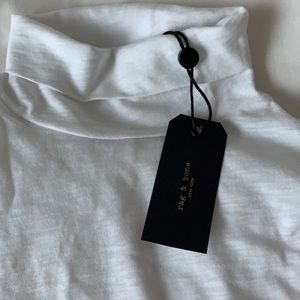 rag & bone white turtleneck shirt